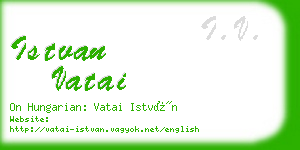 istvan vatai business card